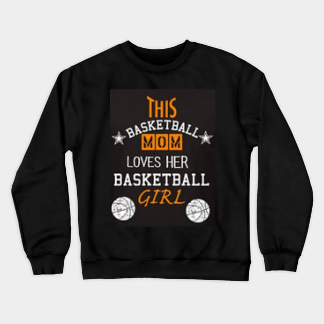 Basketball Mom Crewneck Sweatshirt by bashirtdesign